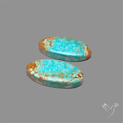 Number 8 Mines Turquoise Pair