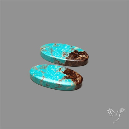 Number 8 Mines Turquoise Pair