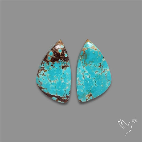 Number 8 Mines Turquoise Pair
