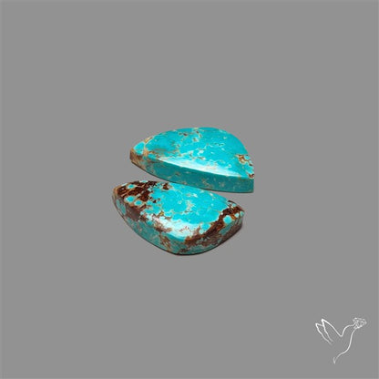Number 8 Mines Turquoise Pair