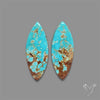 Number 8 Mines Turquoise Pair