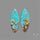 Number 8 Mines Turquoise Pair
