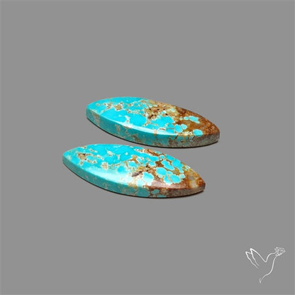 Number 8 Mines Turquoise Pair