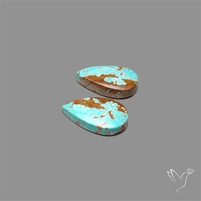 Number 8 Mines Turquoise Pair