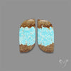Number 8 Mines Turquoise Pair