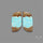 Number 8 Mines Turquoise Pair