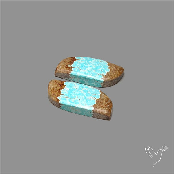 Number 8 Mines Turquoise Pair