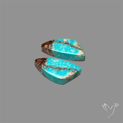 Number 8 Mines Turquoise Pair