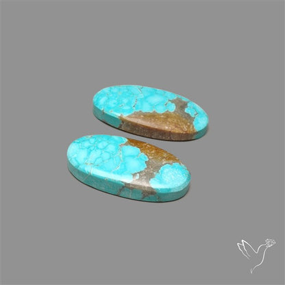 Number 8 Mines Turquoise Pair