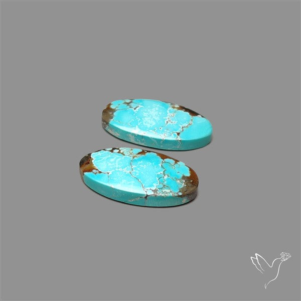 Number 8 Mines Turquoise Pair