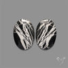 Large White Buffalo Turquoise Pair