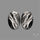Large White Buffalo Turquoise Pair