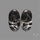 Large White Buffalo Turquoise Pair