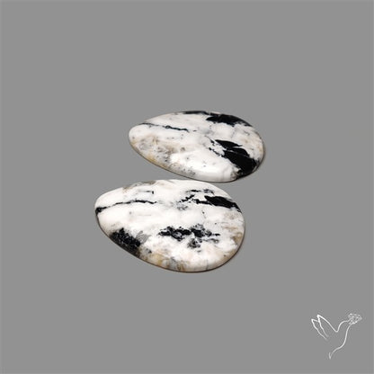 Large White Buffalo Turquoise Pair