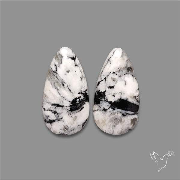 White Buffalo Turquoise Pair