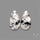 White Buffalo Turquoise Pair