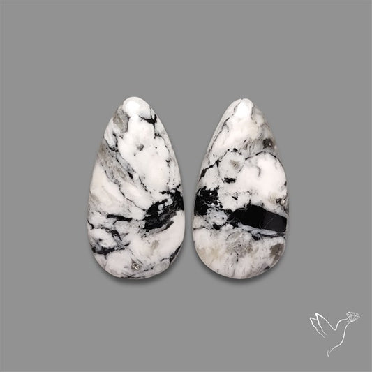 White Buffalo Turquoise Pair