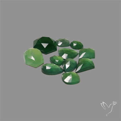 Rose Cut Gemmy Serpentine Lot