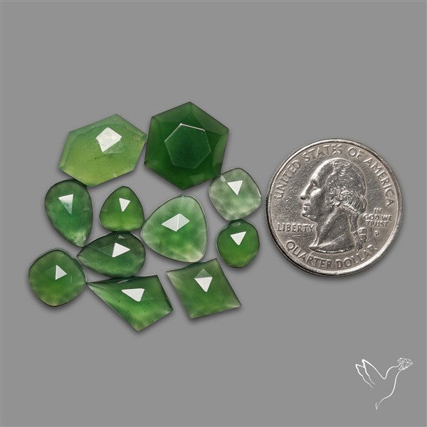Rose Cut Gemmy Serpentine Lot