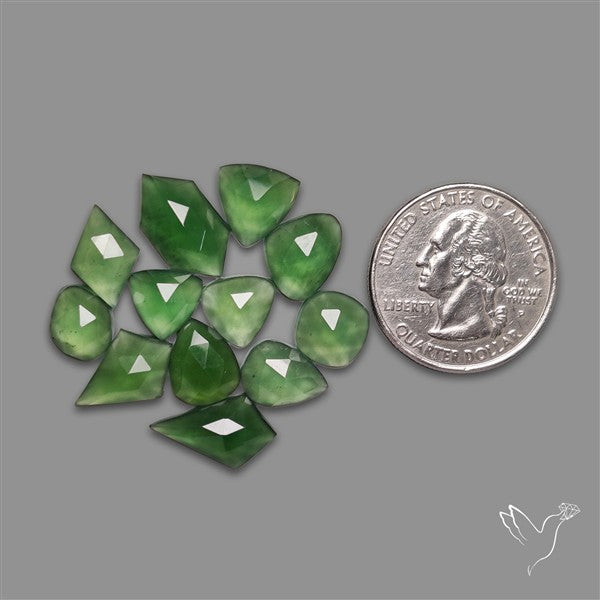 Rose Cut Gemmy Serpentine Lot
