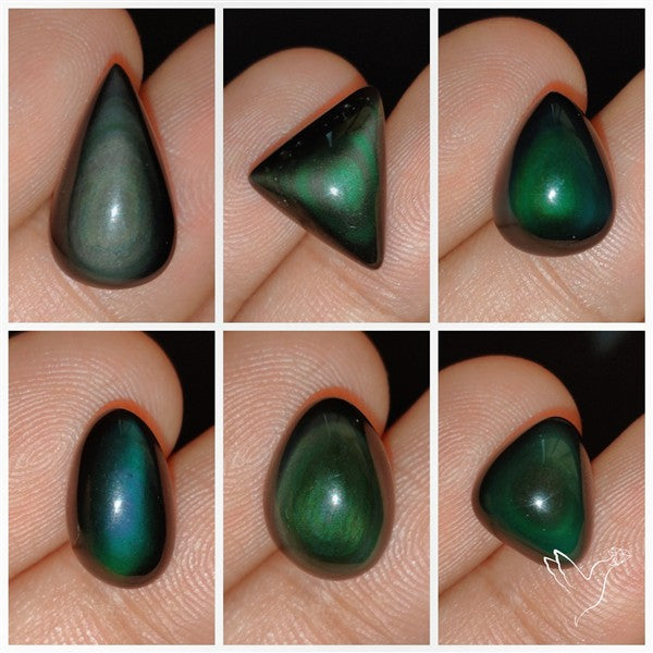 Rainbow Obsidian Cabochons Lot