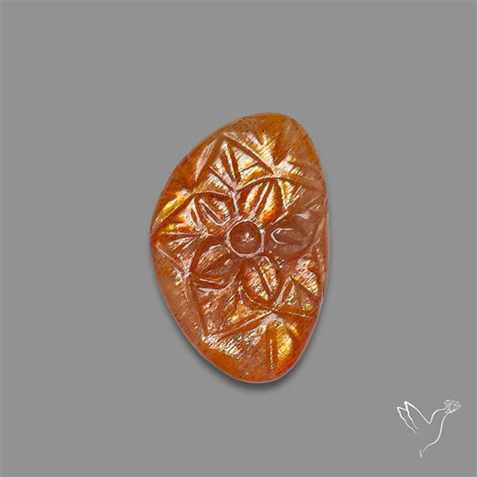 Sunstone Mughal Carving Meteor Shower Sunstone