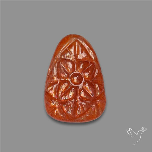 Sunstone Mughal Carving Meteor Shower Sunstone