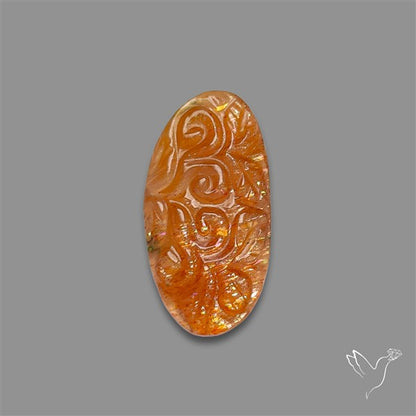 Sunstone Mughal Carving Meteor Shower Sunstone