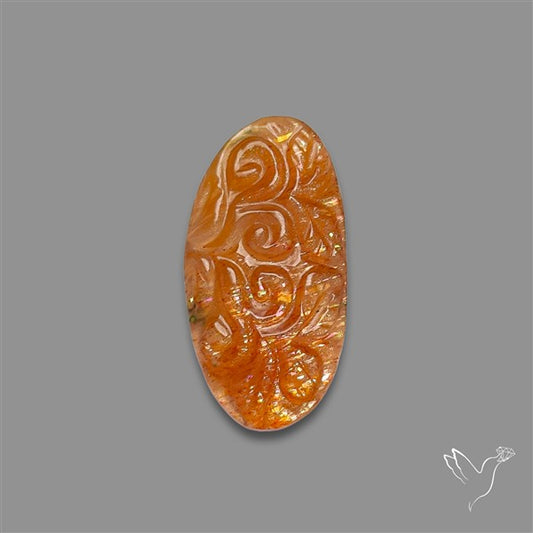 Sunstone Mughal Carving Meteor Shower Sunstone