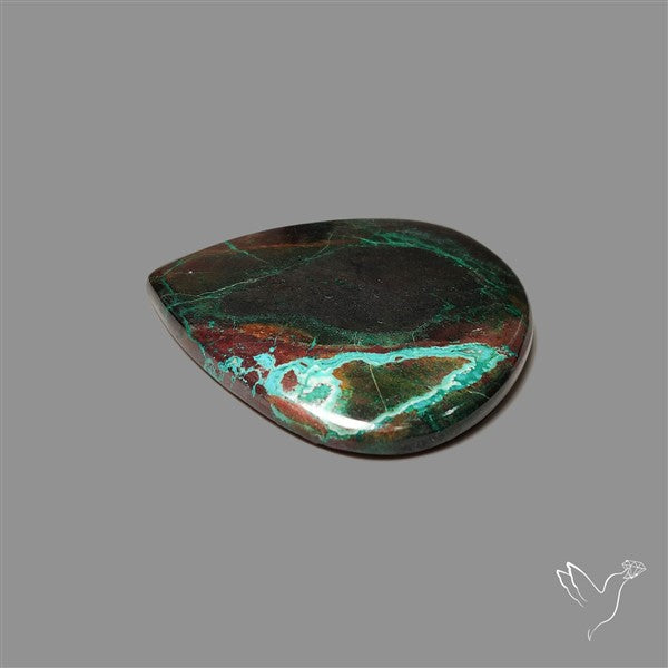 Peruvian Ribbom Chrysocolla Matrix Cabochon