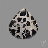 Black Septarian Cabochon