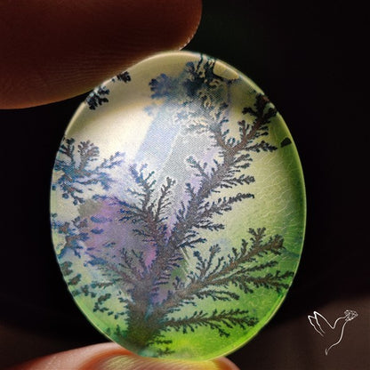 Picture Inlay Quartz Doublet (not natural patterns)