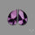 Trapiche Amethyst Pair