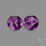 Trapiche Amethyst Pair