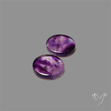 Trapiche Amethyst Pair