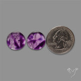 Trapiche Amethyst Pair