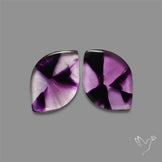 Trapiche Amethyst Pair