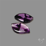 Trapiche Amethyst Pair