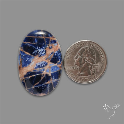 Sunset Sodalite Cabochon