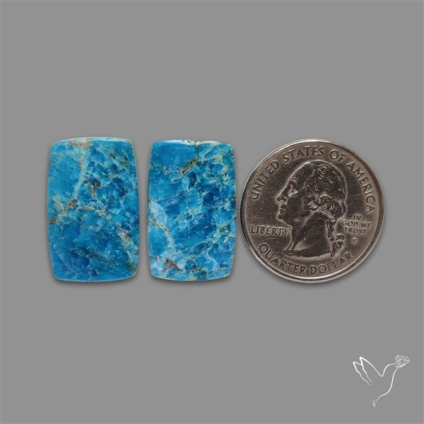 Sky Blue Apatite Pair