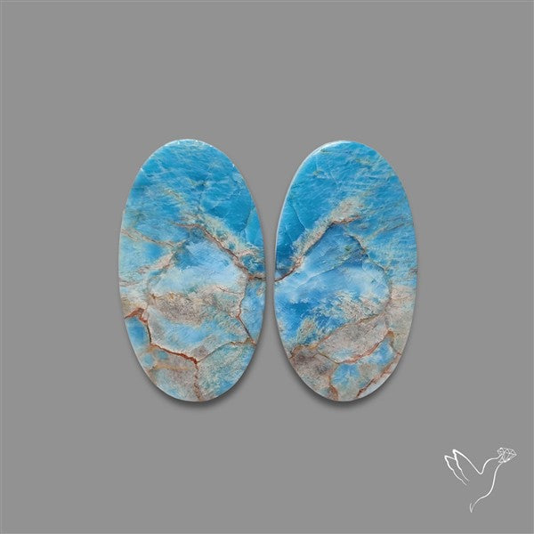 Sky Blue Apatite Pair