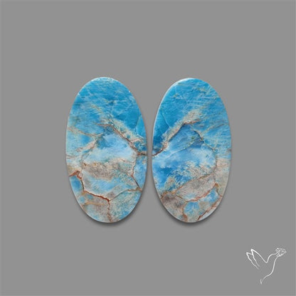 Sky Blue Apatite Pair