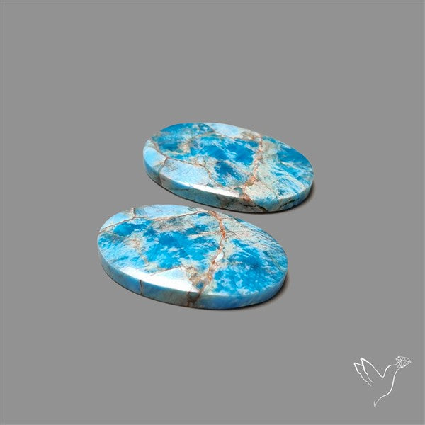 Sky Blue Apatite Pair