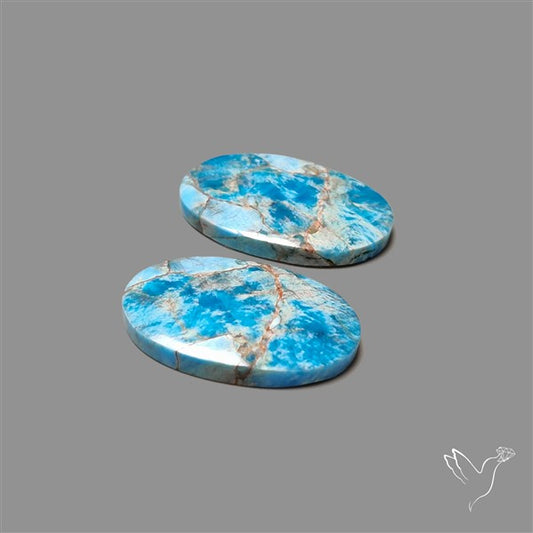 Sky Blue Apatite Pair