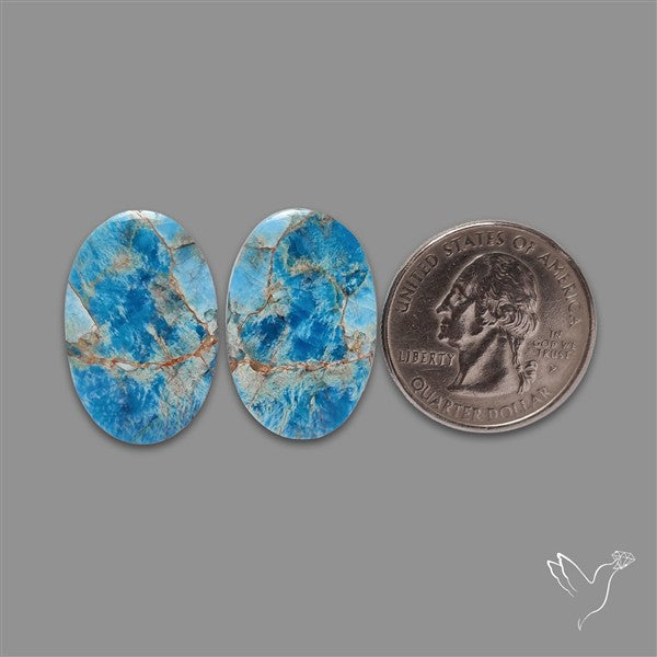Sky Blue Apatite Pair