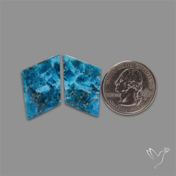 Sky Blue Apatite Pair