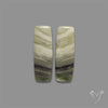 Green Serpentine Cabochons Pair