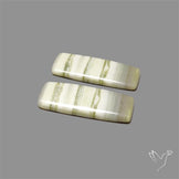 Green Serpentine Cabochons Pair