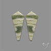 Green Serpentine Cabochons Pair