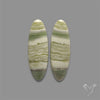 Green Serpentine Cabochons Pair